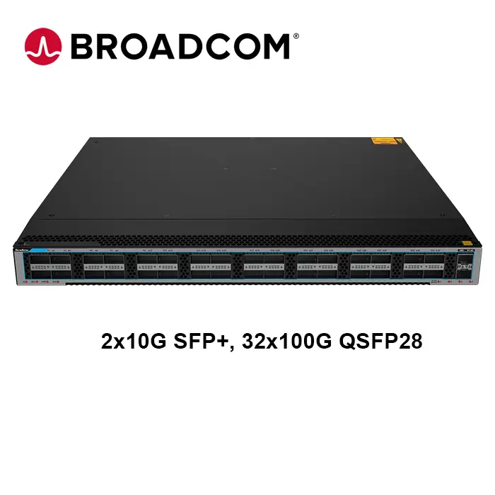 32x100G QSFP28 with 2x10G SFP+ Data Center Switch (Broadcom)